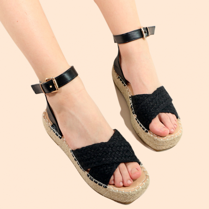 Sandale cu platforma A22-156negru [3]