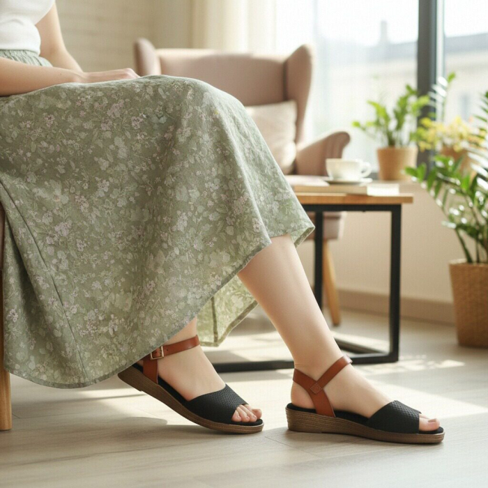 Sandale cu platforma LX53negru [3]