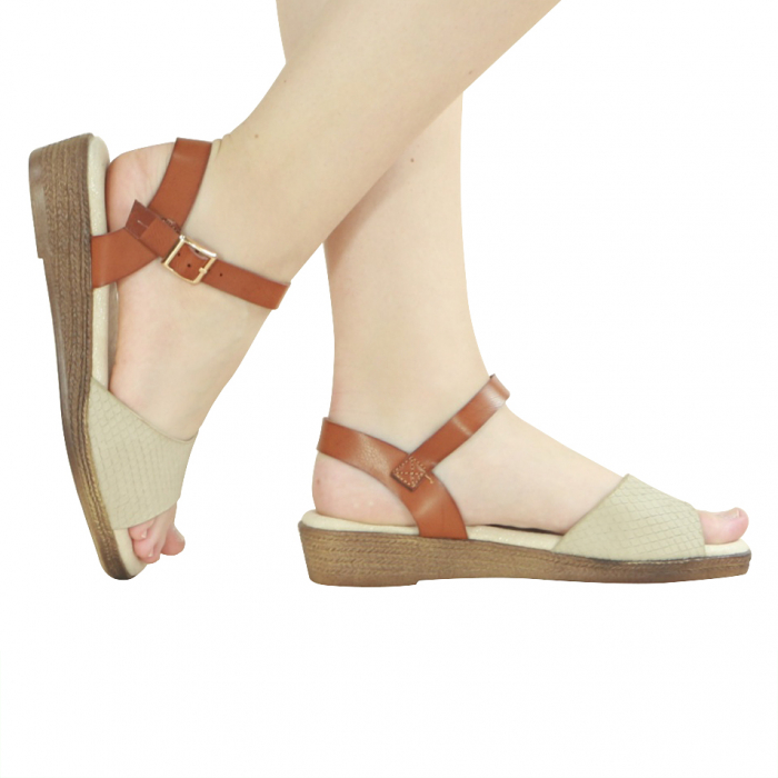 Sandale cu platforma LX53bej [1]