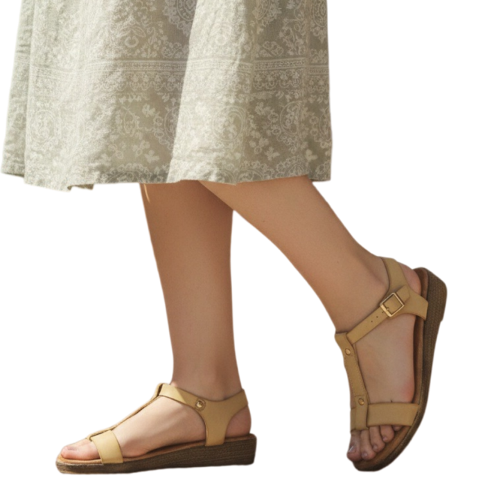 Sandale cu platforma LX55bej [5]