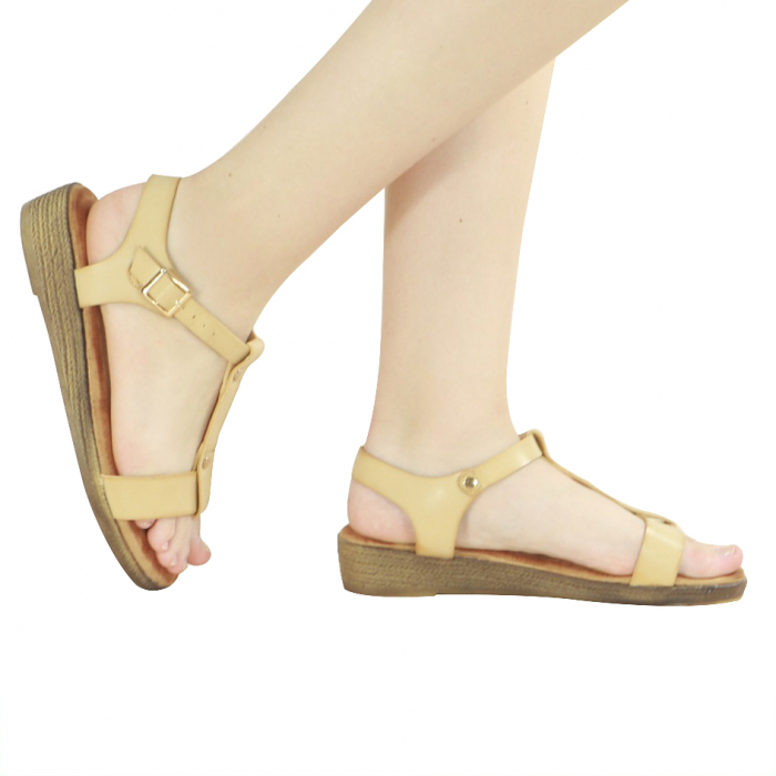 Sandale cu platforma LX55bej [1]