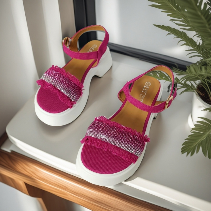 Sandale cu platforma X24-1161fucsia [6]