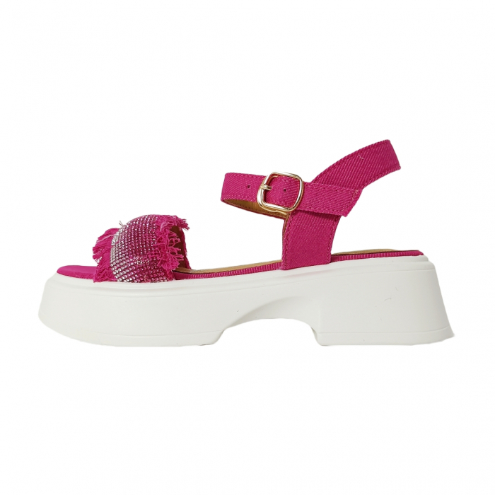 Sandale cu platforma X24-1161fucsia [2]