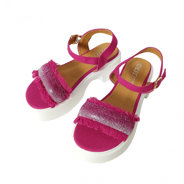 Sandale cu platforma X24-1161fucsia [1]
