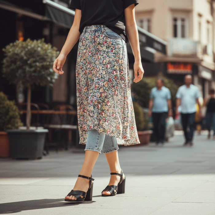 Sandale cu toc RM002negru [6]