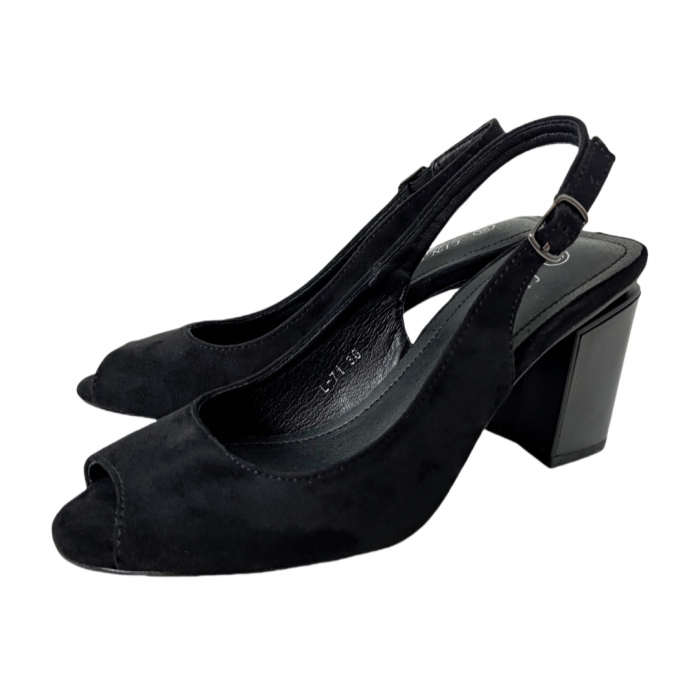 Sandale cu toc L-71negru [8]