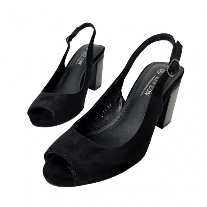 Sandale cu toc L-71negru [1]