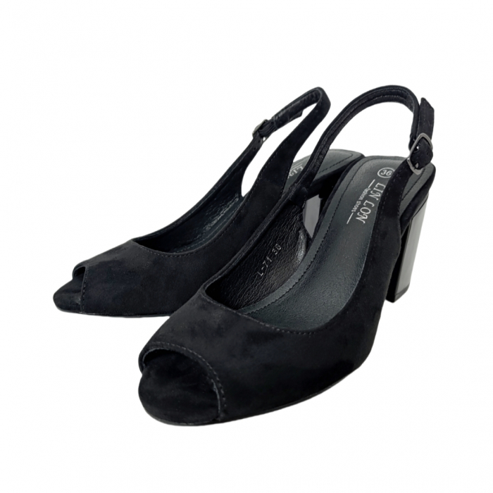 Sandale cu toc L-71negru [6]