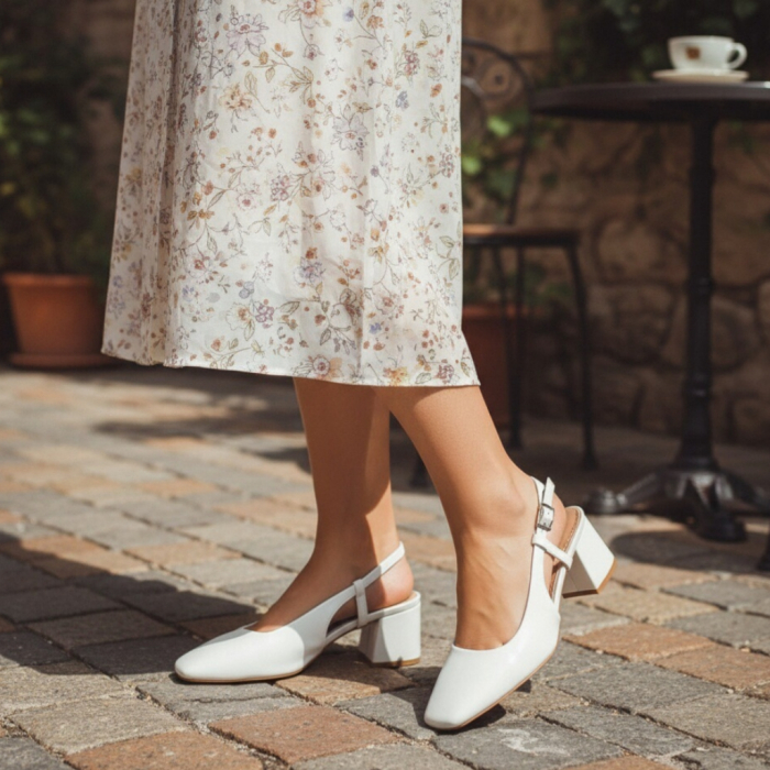 Sandale cu toc L-70alb [3]