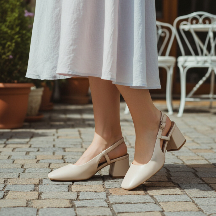 Sandale cu toc L-70bej [4]