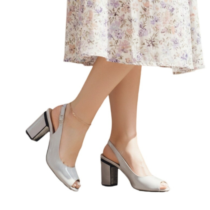 Sandale cu toc L-72gri [4]