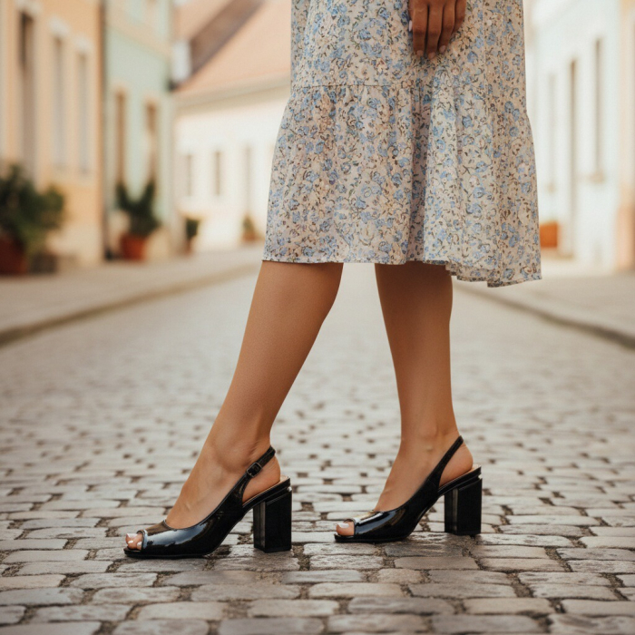 Sandale cu toc L-72negru [2]