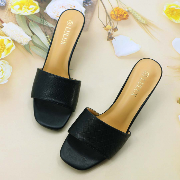 Sandale cu toc M20negru [3]