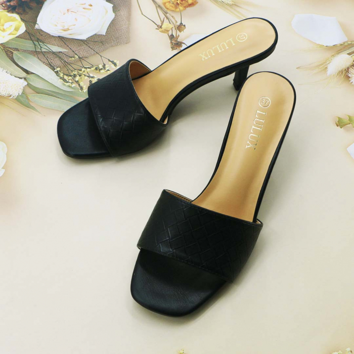 Sandale cu toc M20negru [5]