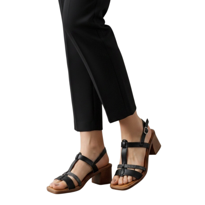 Sandale cu toc TY-56negru [2]