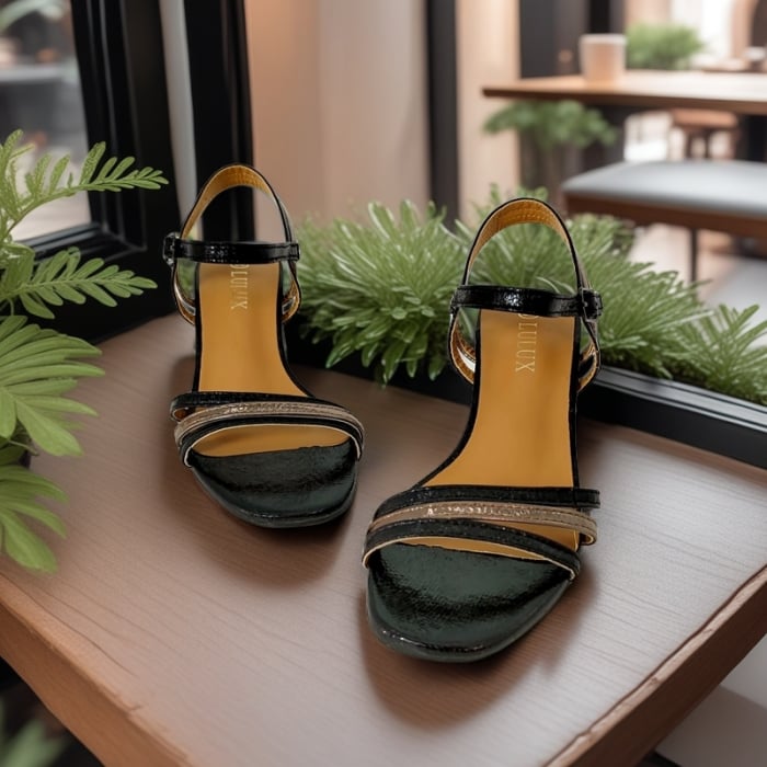 Sandale elegante cu toc GL-46negru [6]