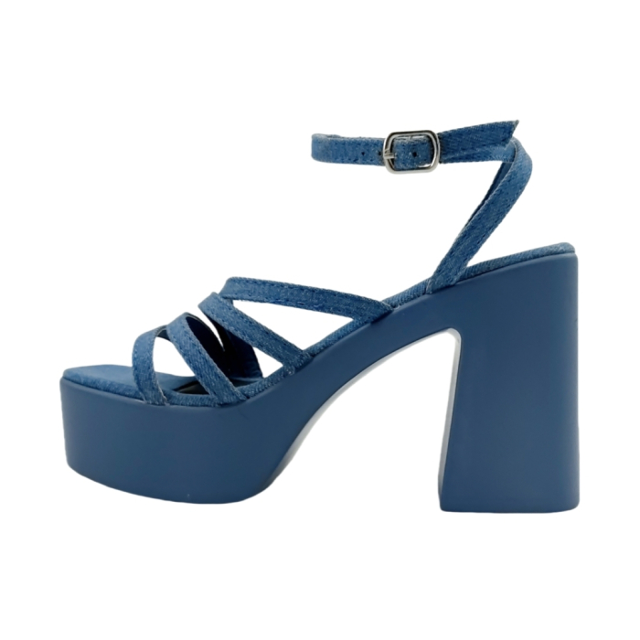 Sandale elegante cu platforma si toc gros 1140albastru [5]