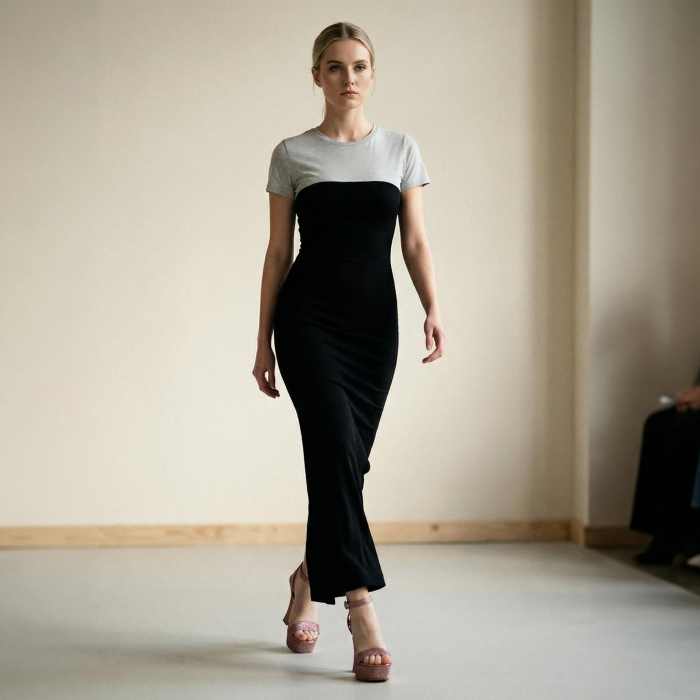 Sandale elegante cu platforma si toc piramidal A23-532roz [4]