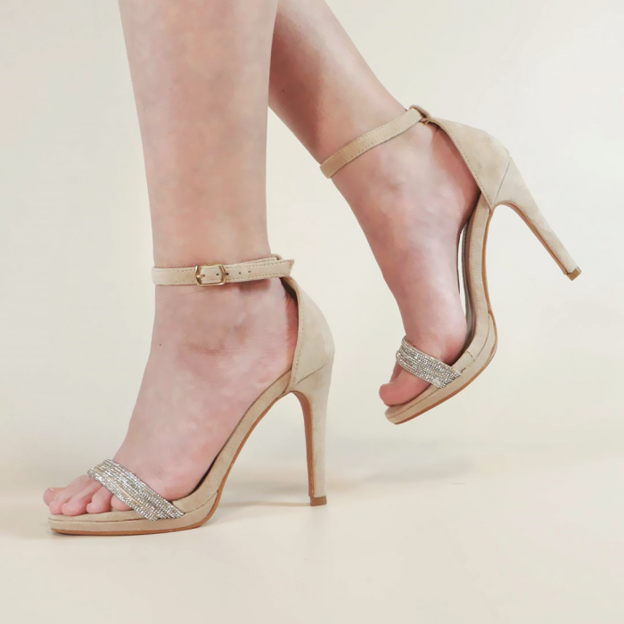 Sandale elegante cu toc 130-30Abej [4]