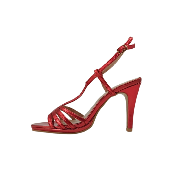 Sandale elegante cu toc 206-9rosu [6]