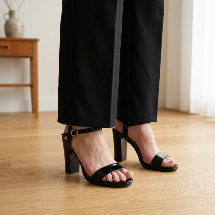 Sandale elegante cu toc 2355negru [4]