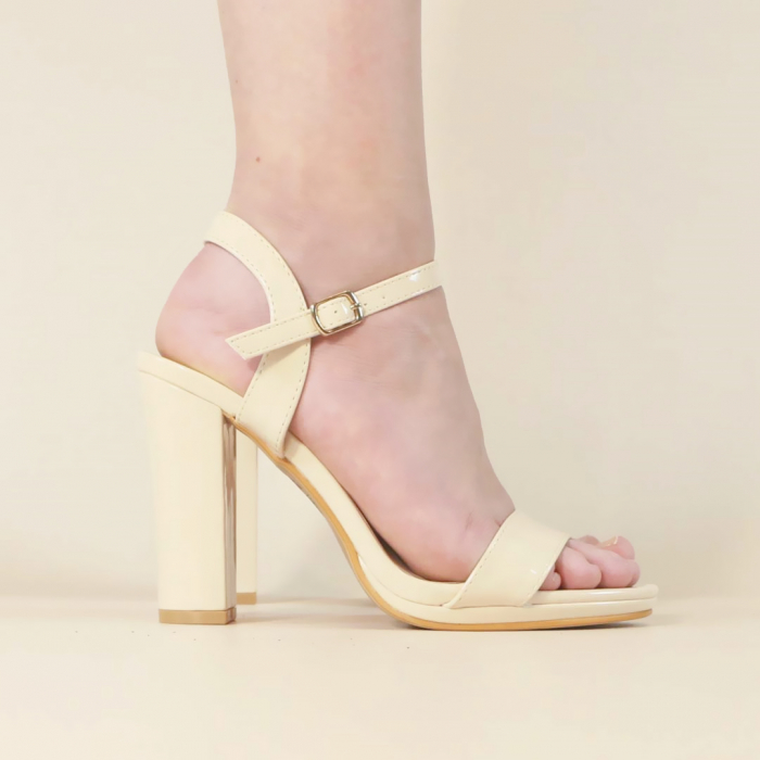 Sandale elegante cu toc 2355bej [3]