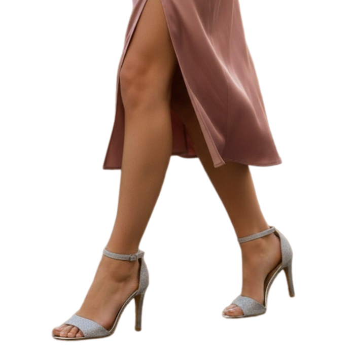 Sandale elegante cu toc 916-32argintiu [2]
