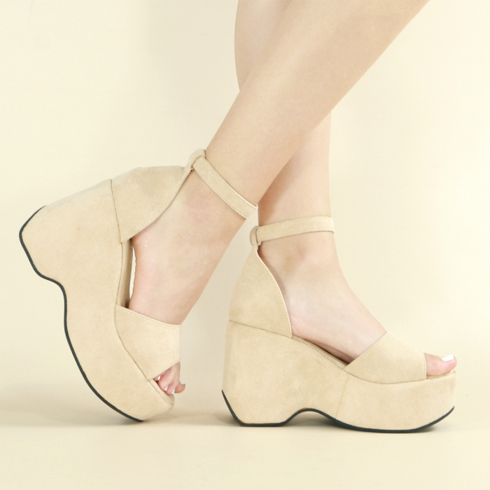 Sandale elegante cu platforma A23-536bej [3]