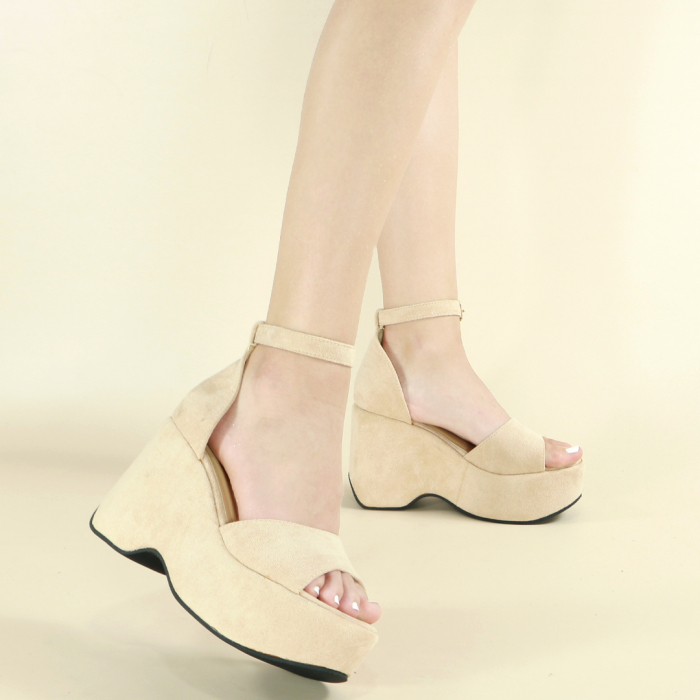 Sandale elegante cu platforma A23-536bej [1]