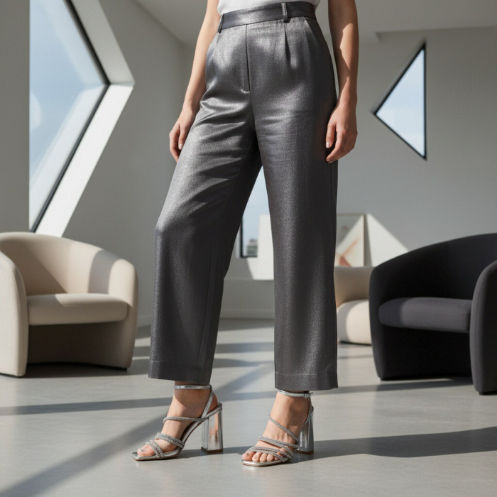 Sandale elegante cu toc A24-1063argintiu [4]