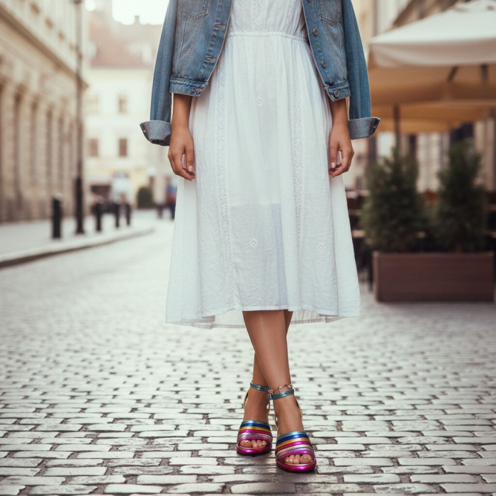 Sandale elegante cu toc A24-1096 [2]