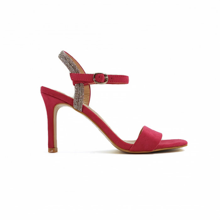 Sandale elegante cu toc F-18fucsia [2]