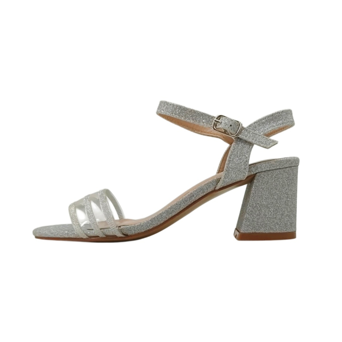Sandale elegante cu toc GL44argintiu [3]