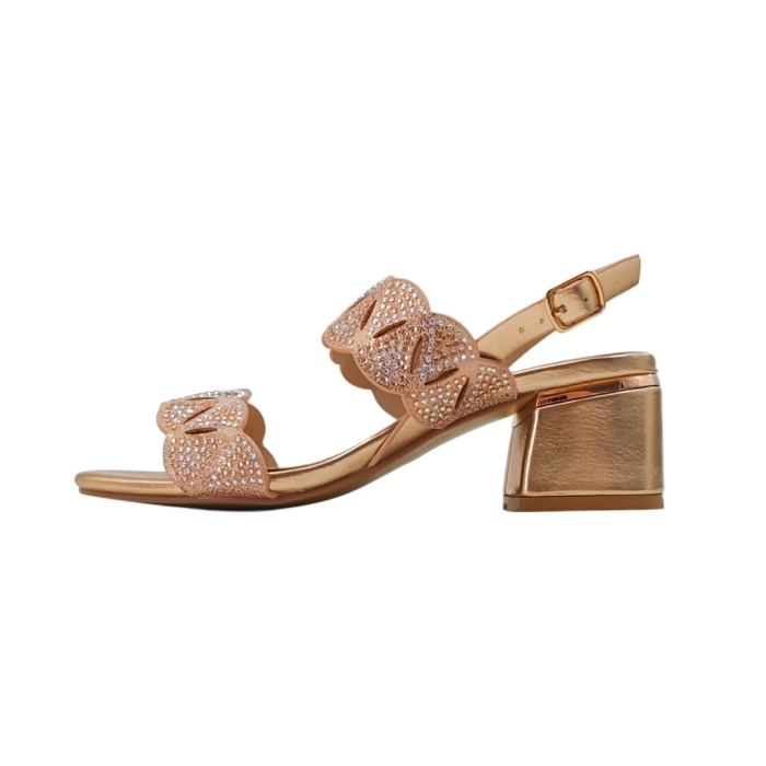 Sandale elegante cu toc GL50roz [3]