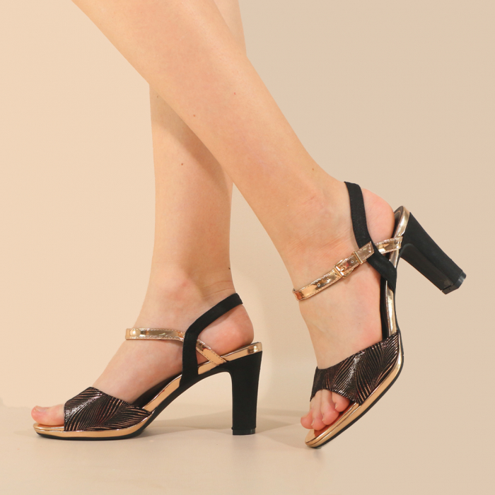Sandale elegante cu toc J33champagne [3]