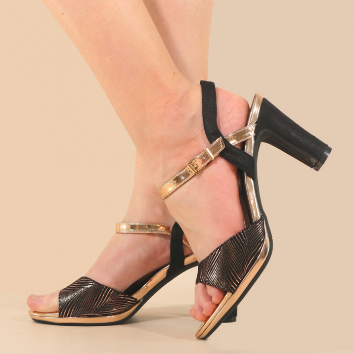 Sandale elegante cu toc J33champagne [1]