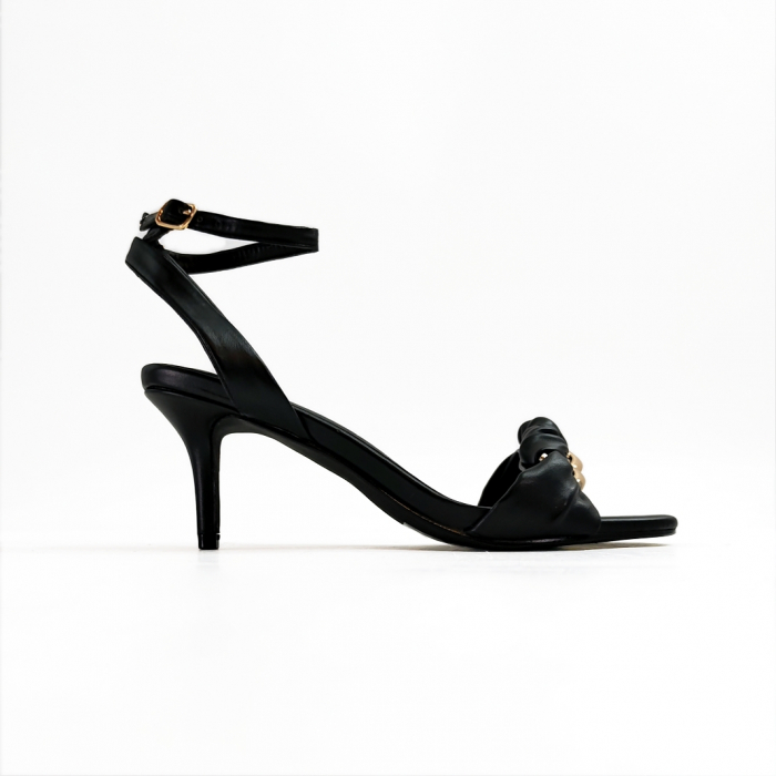 Sandale elegante cu toc K-29negru [2]