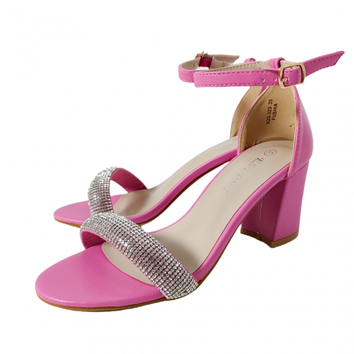 Sandale elegante cu toc X23-323fucsia [6]