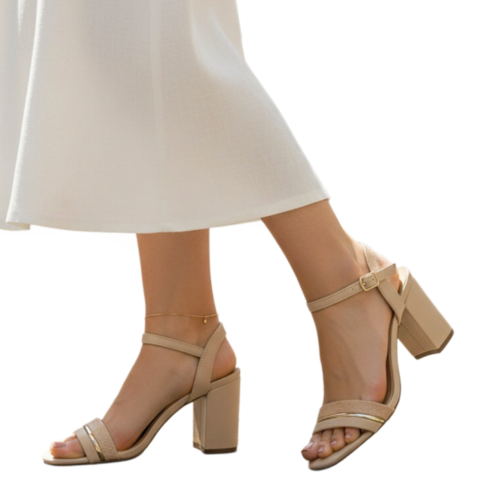 Sandale elegante cu toc MU-3bej [2]