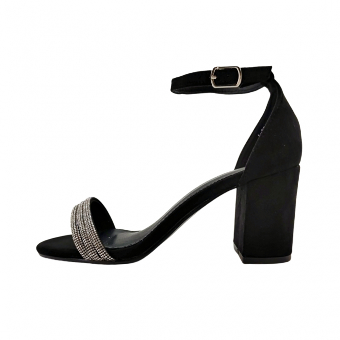 Sandale elegante cu toc L-61negru [2]