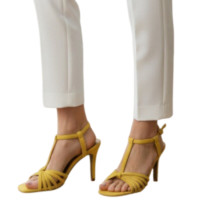 Sandale elegante cu toc MU-5galben [2]