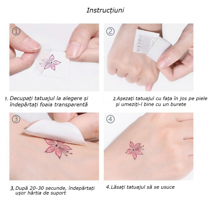 Set 3 folii cu tatuaje temporare fluorescente WS-SET [3]