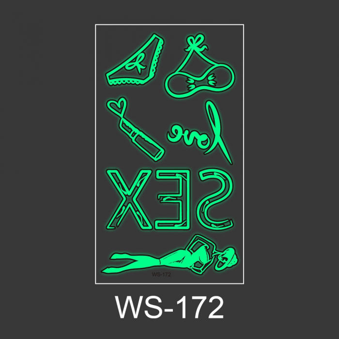 Set 3 folii cu tatuaje temporare fluorescente WS-SET [4]