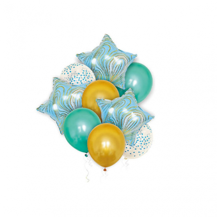 Set 9 baloane aniversare din folie si latex 45 cm TZ5158 [1]