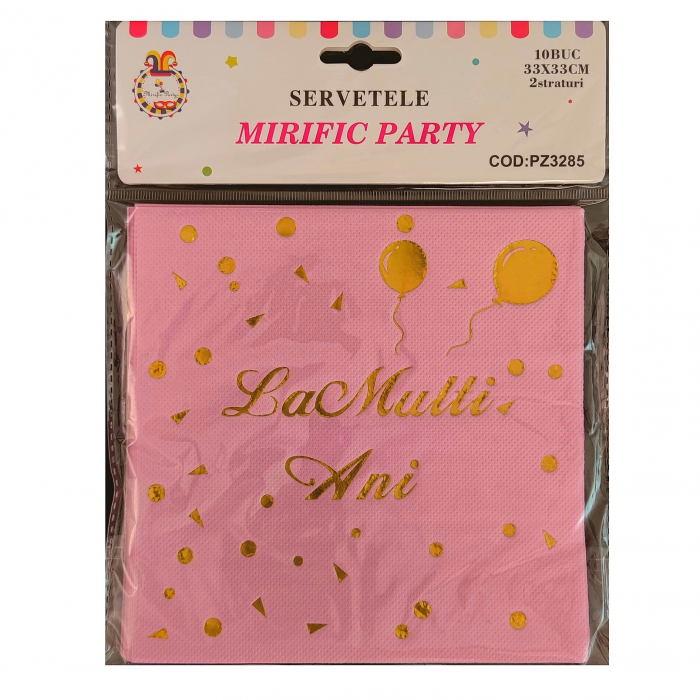 Set 10 servetele party cu 2 straturi 33 x 33 cm PZ3285 [2]