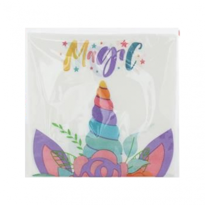 Set 10 servetele party ' Unicorn ' 33 x 33 cm 082535 [1]