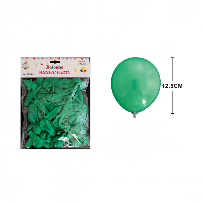 Set 100 baloane din latex pentru petrecere 12.5 cm RJ1451 [2]