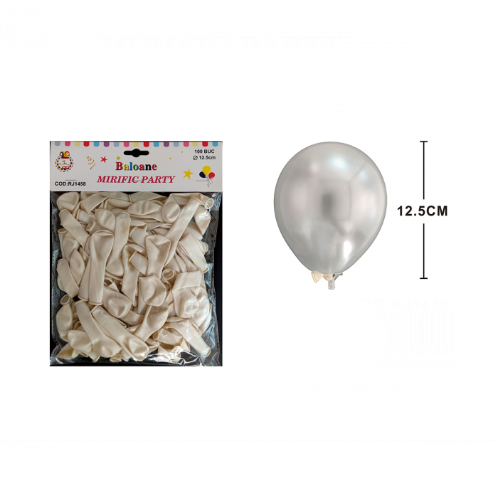 Set 100 baloane din latex pentru petrecere 12.5 cm RJ1458 [2]