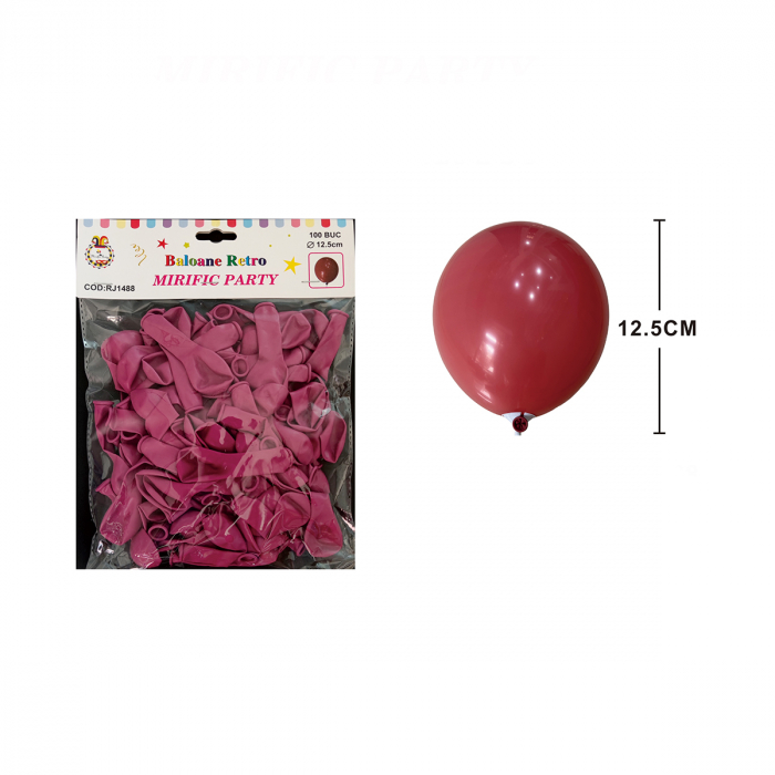Set 100 baloane din latex pentru petrecere 12.5 cm RJ1488 [2]
