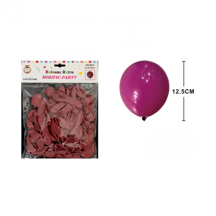 Set 100 baloane din latex pentru petrecere 12.5 cm RJ1489 [2]